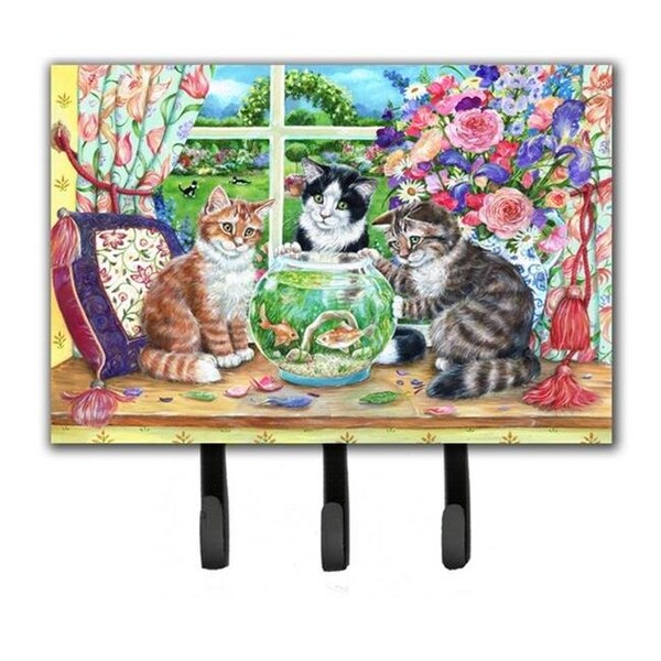 Carolines Treasures Carolines Treasures CDCO0325TH68 Cats Just Looking in the Fish Bowl Leash or Key Holder CDCO0325TH68 - main